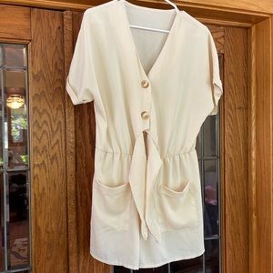 Boutique cream-colored romper